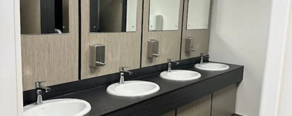 vanity-000 vanity-000 - school bathroom refurbishment Greater Manchester in case industrial washroom fitting with commercial locker and…