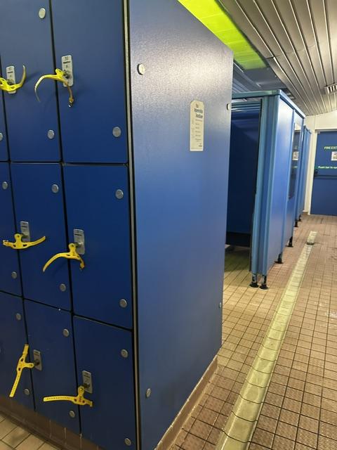 We installed bespoke washroom facilities at this swimming pool in Stockport, Greater Manchester.